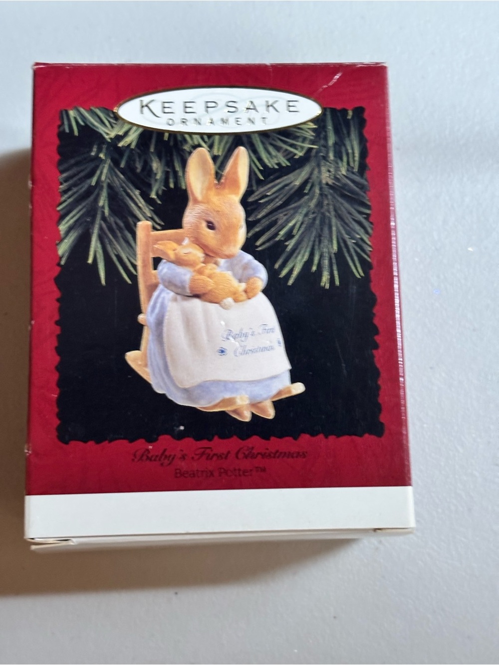 Hallmark Keepsake Ornament Beatrix Potter Baby's First Christmas 1997